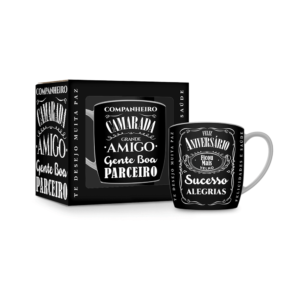 Caneca Porcelana 360 ml – Jack Daniels – Aniversário