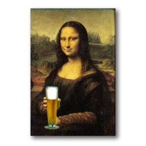 Quadro Monalisa Beer – 20 x 30 cm